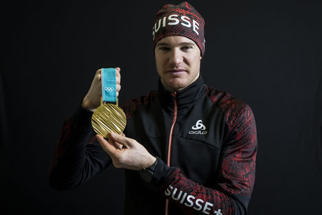 NordicFocus 22.02.2018, Pyeongchang, Korea (KOR):Dario Cologna (SUI) - XXIII. Olympic Winter Games Pyeongchang 2018, cross-country, medals, Pyeongchang (KOR). www.nordicfocus.com. © Modica/NordicFocus. Every downloaded picture is fee-liable.