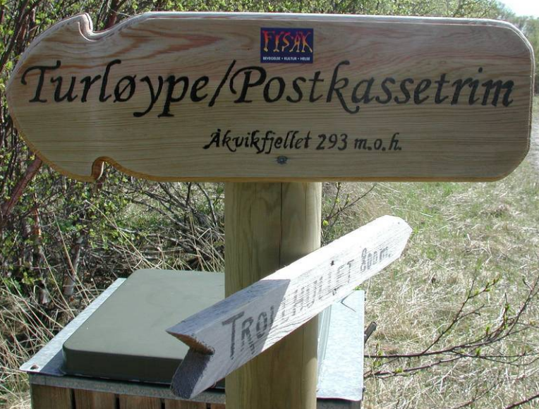 Åkvikfjellet skilt