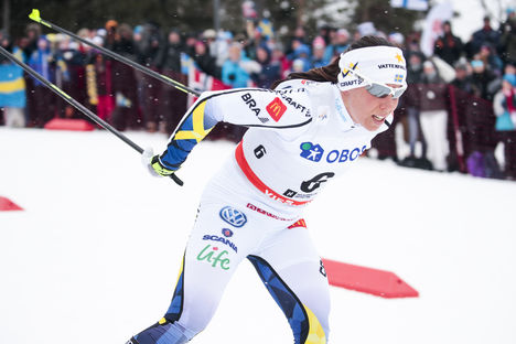 NordicFocus 11.03.2018, Oslo, Norway (NOR):Charlotte Kalla (SWE) - FIS world cup cross-country, mass women, Oslo (NOR). www.nordicfocus.com. © Modica/NordicFocus. Every downloaded picture is fee-liable.