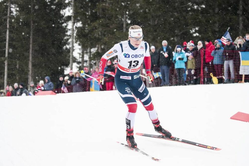 11.03.2018, Oslo, Norway (NOR):Astrid Uhrenholdt Jacobsen (NOR) - FIS world cup cross-country, mass women, Oslo (NOR). www.nordicfocus.com. © Modica/NordicFocus. Every downloaded picture is fee-liable.