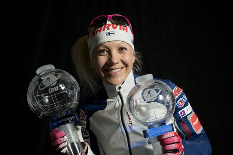 NordicFocus 25.03.2018, Tyumen, Russia (RUS):Kaisa Makarainen (FIN) - IBU world cup biathlon, cups, Tyumen (RUS). www.nordicfocus.com. © Manzoni/NordicFocus. Every downloaded picture is fee-liable.