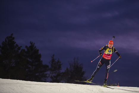 NordicFocus 24.03.2018, Tyumen, Russia (RUS):Anastasiya Kuzmina (SVK) - IBU world cup biathlon, pursuit women, Tyumen (RUS). www.nordicfocus.com. © Tumashov/NordicFocus. Every downloaded picture is fee-liable.