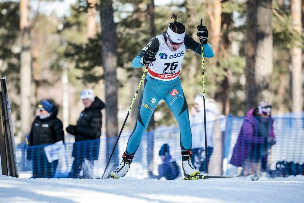 16.03.2018, Falun Sweden (SWE):Coraline Thomas Hugue (FRA) - FIS world cup cross-country, individual sprint, Falun (SWE). www.nordicfocus.com. © Modica/NordicFocus. Every downloaded picture is fee-liable.