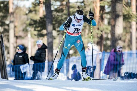NordicFocus 16.03.2018, Falun Sweden (SWE):Coraline Thomas Hugue (FRA) - FIS world cup cross-country, individual sprint, Falun (SWE). www.nordicfocus.com. © Modica/NordicFocus. Every downloaded picture is fee-liable.