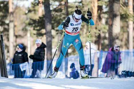 NordicFocus 16.03.2018, Falun Sweden (SWE):Coraline Thomas Hugue (FRA) - FIS world cup cross-country, individual sprint, Falun (SWE). www.nordicfocus.com. © Modica/NordicFocus. Every downloaded picture is fee-liable.