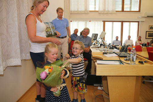 Per Eivind Knudsen Miljøprisen Lunner Hege og barn