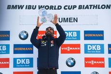 NordicFocus 24.03.2018, Tyumen, Russia (RUS):Martin Fourcade (FRA) - IBU world cup biathlon, cups, Tyumen (RUS). www.nordicfocus.com. © Tumashov/NordicFocus. Every downloaded picture is fee-liable.