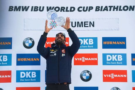 NordicFocus 24.03.2018, Tyumen, Russia (RUS):Martin Fourcade (FRA) - IBU world cup biathlon, cups, Tyumen (RUS). www.nordicfocus.com. © Tumashov/NordicFocus. Every downloaded picture is fee-liable.