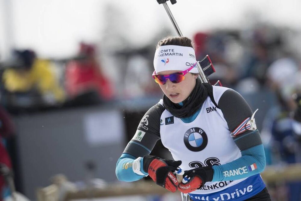15.03.2018, Oslo, Norway (NOR):Anais Chevalier (FRA) - IBU world cup biathlon, sprint women, Oslo (NOR). www.nordicfocus.com. © Manzoni/NordicFocus. Every downloaded picture is fee-liable.