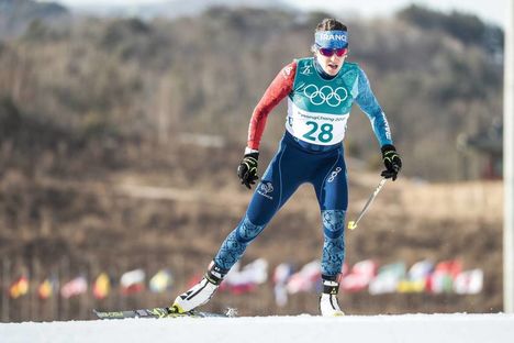 NordicFocus 15.02.2018, Pyeongchang, Korea (KOR):Coraline Thomas Hugue (FRA) - XXIII. Olympic Winter Games Pyeongchang 2018, cross-country, 10km women, Pyeongchang (KOR). www.nordicfocus.com. © Modica/NordicFocus. Every downloaded picture is fee-liable.