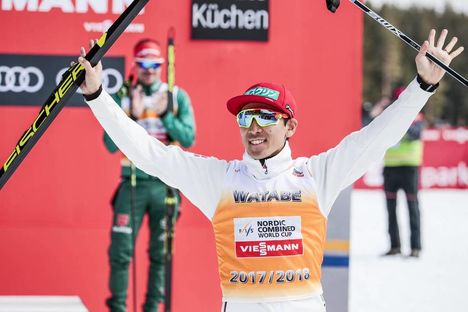 NordicFocus 25.03.2018, Schonach, Germany (GER):Akito Watabe (JPN) - FIS world cup nordic combined, individual gundersen HS106/15km, Schonach (GER). www.nordicfocus.com. © Modica/NordicFocus. Every downloaded picture is fee-liable.