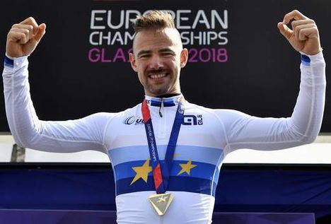 ERIC LALMAND GLASGOW EUROPEAN CHAMPIONSHIPS CYCLING WEDNESDAY