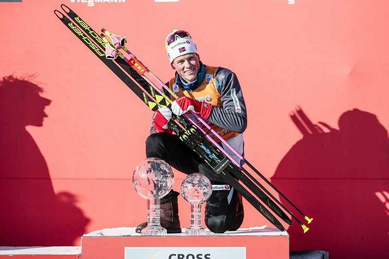 18.03.2018, Falun Sweden (SWE):Johannes Hoesflot Klaebo (NOR) - FIS world cup cross-country, pursuit men, Falun (SWE). www.nordicfocus.com. © Modica/NordicFocus. Every downloaded picture is fee-liable.