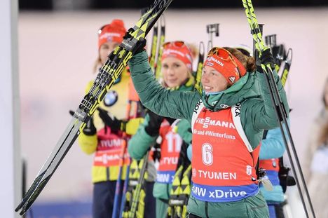 NordicFocus 24.03.2018, Tyumen, Russia (RUS):Laura Dahlmeier (GER) - IBU world cup biathlon, pursuit women, Tyumen (RUS). www.nordicfocus.com. © Tumashov/NordicFocus. Every downloaded picture is fee-liable.