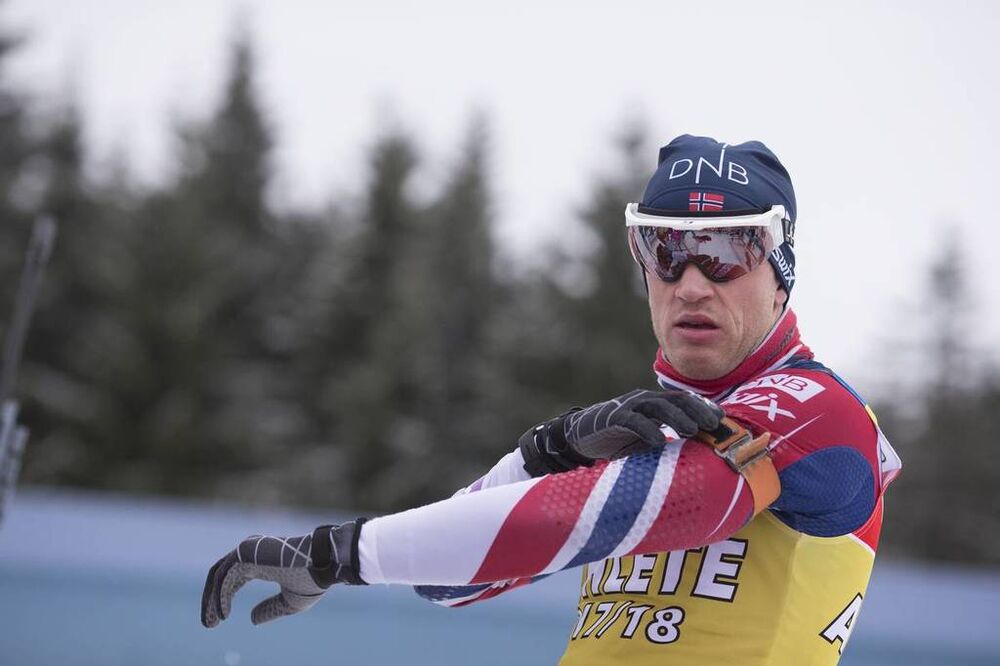 03.01.2018, Oberhof, Germany (GER):Tarjei Boe (NOR) -  IBU world cup biathlon, training, Oberhof (GER). www.nordicfocus.com. © Manzoni/NordicFocus. Every downloaded picture is fee-liable.