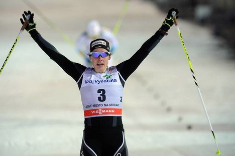 NordicFocus 11.01.2014, Nove Mesto, Czech Republic (CZE): Laurien van der Graaf (SUI) - FIS world cup cross-country, individual sprint, Nove Mesto (CZE). www.nordicfocus.com. © Rauschendorfer/NordicFocus. Every downloaded picture is fee-liable.