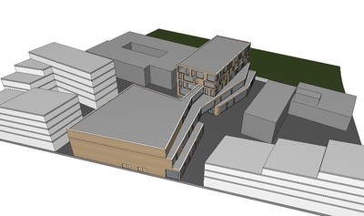 Kulturkvartalet, Vestby kommune Kulturkvartalet illustrasjonstegning