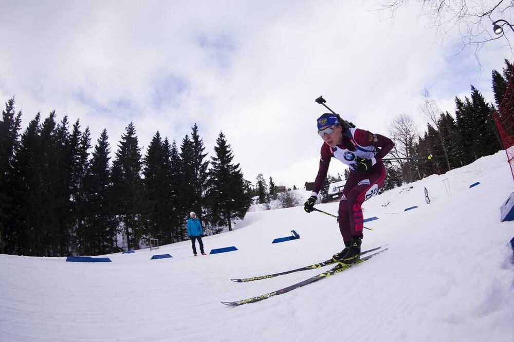 15.03.2018, Oslo, Norway (NOR):Uliana Kaisheva (RUS) - IBU world cup biathlon, sprint women, Oslo (NOR). www.nordicfocus.com. © Manzoni/NordicFocus. Every downloaded picture is fee-liable.