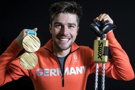 NordicFocus 23.02.2018, Pyeongchang, Korea (KOR):Johannes Rydzek (GER) - XXIII. Olympic Winter Games Pyeongchang 2018, nordic combined, medals, Pyeongchang (KOR). www.nordicfocus.com. © Modica/NordicFocus. Every downloaded picture is fee-liable.