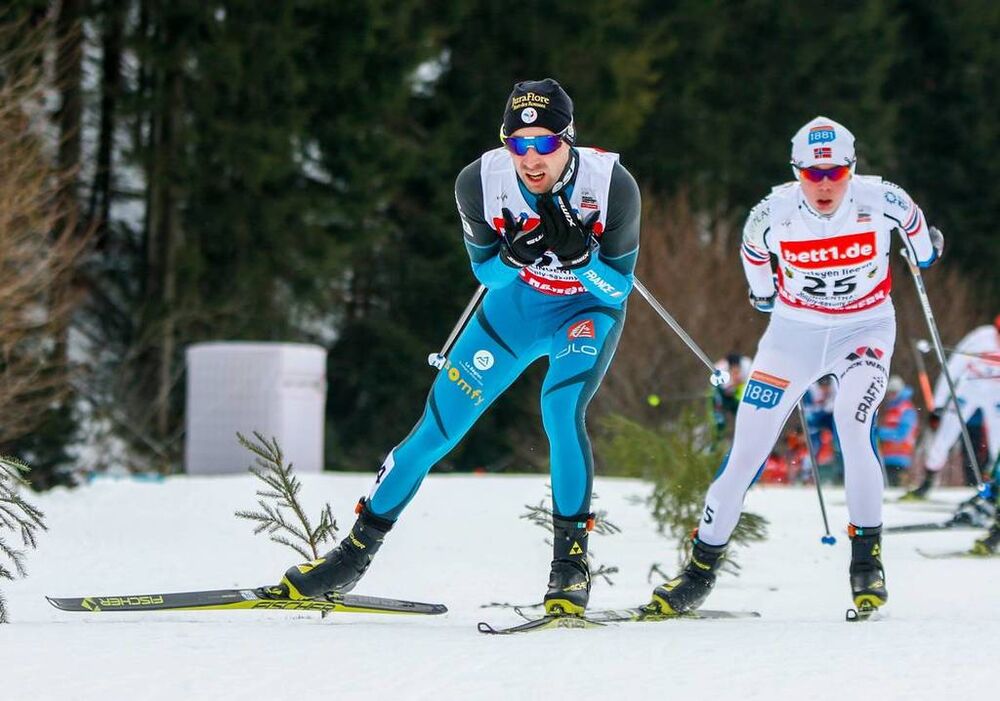 18.03.2018, Klingenthal, Germany (GER):(l-r)  - FIS world cup nordic combined, individual gundersen HS140/10km, Klingenthal (GER). www.nordicfocus.com. © Volk/NordicFocus. Every downloaded picture is fee-liable.