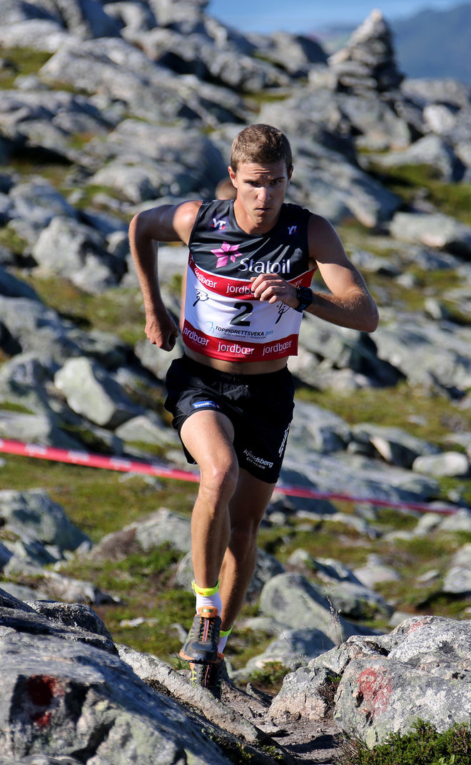 DIDRIK TØNSETH blev norsk mästare i terränglöpning. Här från Toppidrettsveka tidigare. Foto/rights: KJELL-ERIK KRISTIANSEN/KEK-stock
