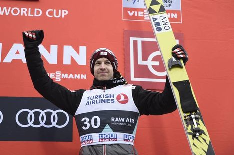 NordicFocus 11.03.2018, Oslo, Norway (NOR):Michael Hayboeck (AUT) - FIS world cup ski jumping, individual HS134, Oslo (NOR). www.nordicfocus.com. © Thibaut/NordicFocus. Every downloaded picture is fee-liable.
