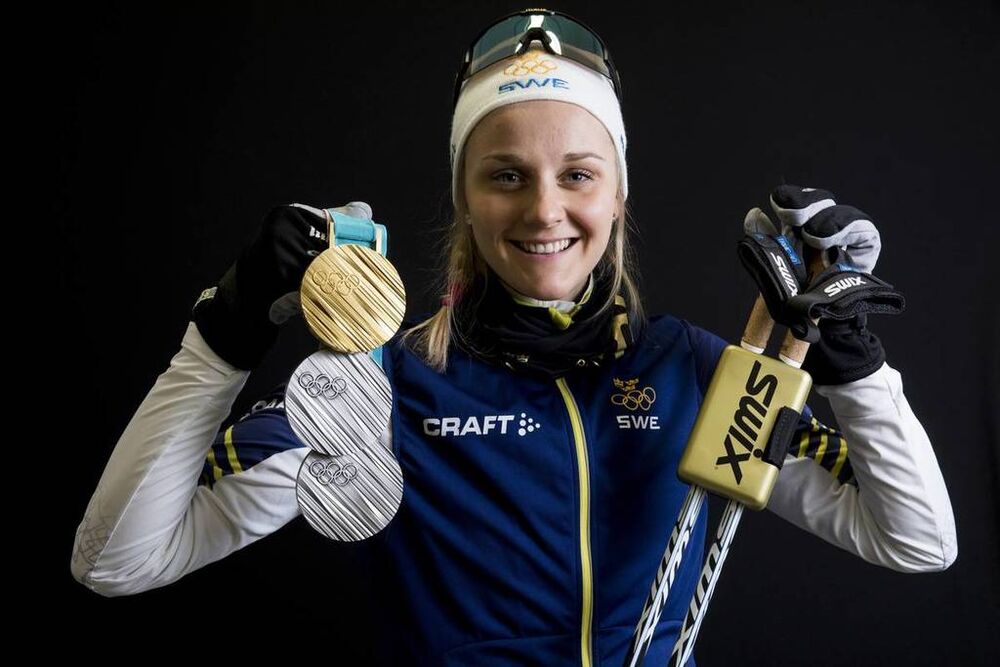 22.02.2018, Pyeongchang, Korea (KOR):Stina Nilsson (SWE) - XXIII. Olympic Winter Games Pyeongchang 2018, cross-country, medals, Pyeongchang (KOR). www.nordicfocus.com. © Modica/NordicFocus. Every downloaded picture is fee-liable.