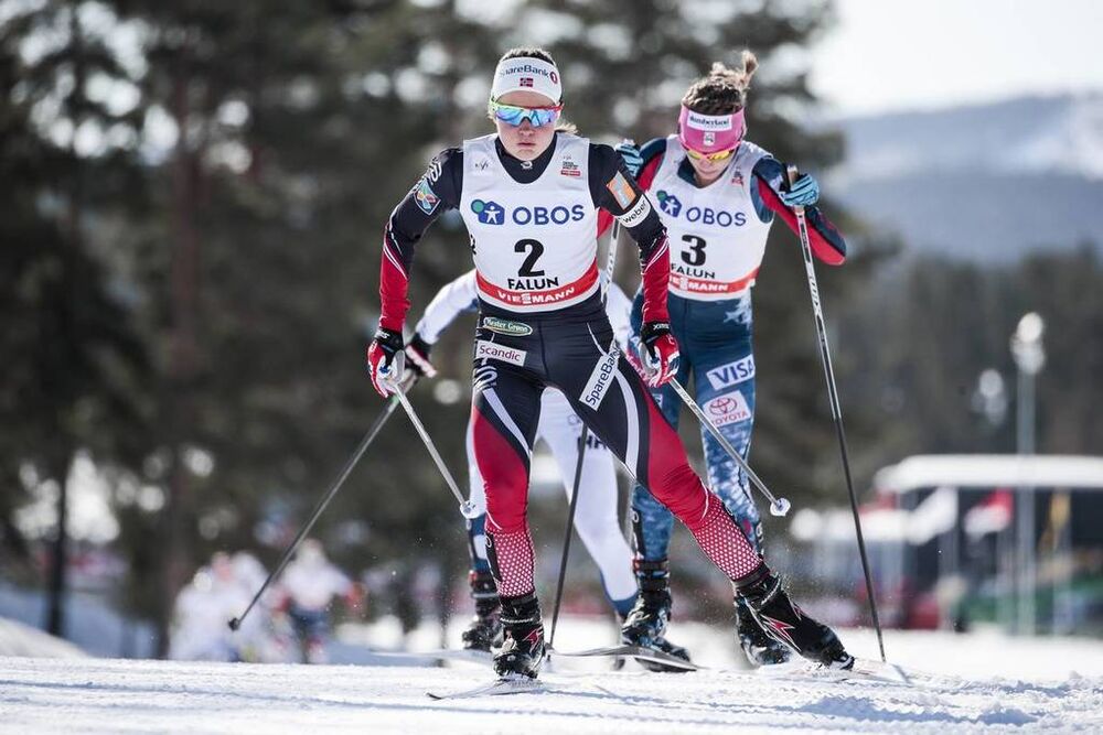 18.03.2018, Falun Sweden (SWE):Ingvild Flugstad Oestberg (NOR) - FIS world cup cross-country, pursuit women, Falun (SWE). www.nordicfocus.com. © Modica/NordicFocus. Every downloaded picture is fee-liable.