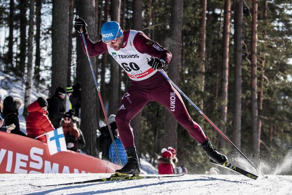 03.03.2018, Lahti, Finland (FIN):Alexey Petukhov (RUS) - FIS world cup cross-country, individual sprint, Lahti (FIN). www.nordicfocus.com. © Modica/NordicFocus. Every downloaded picture is fee-liable.