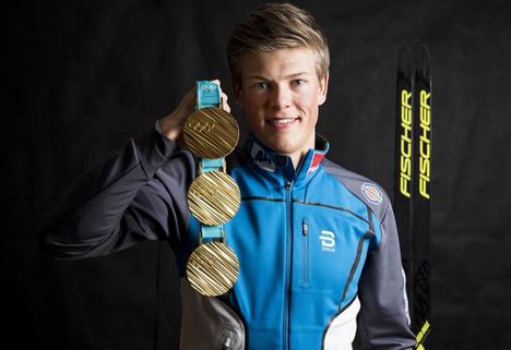 NordicFocus 10.02.2018, Pyeongchang, Korea (KOR):Johannes Hoesflot Klaebo (NOR) - XXIII. Olympic Winter Games Pyeongchang 2018, cross-country, medals, Pyeongchang (KOR). www.nordicfocus.com. © Modica/NordicFocus. Every downloaded picture is fee-liable.