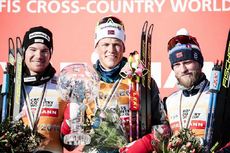 NordicFocus 18.03.2018, Falun Sweden (SWE):Dario Cologna (SUI), Johannes Hoesflot Klaebo (NOR), Martin Johnsrud Sundby (NOR), (l-r) - FIS world cup cross-country, pursuit men, Falun (SWE). www.nordicfocus.com. © Modica/NordicFocus. Every downloaded picture is fee-l