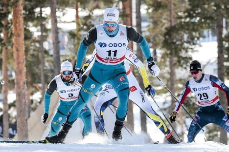NordicFocus 16.03.2018, Falun Sweden (SWE):Lucas Chanavat (FRA) - FIS world cup cross-country, individual sprint, Falun (SWE). www.nordicfocus.com. © Modica/NordicFocus. Every downloaded picture is fee-liable.