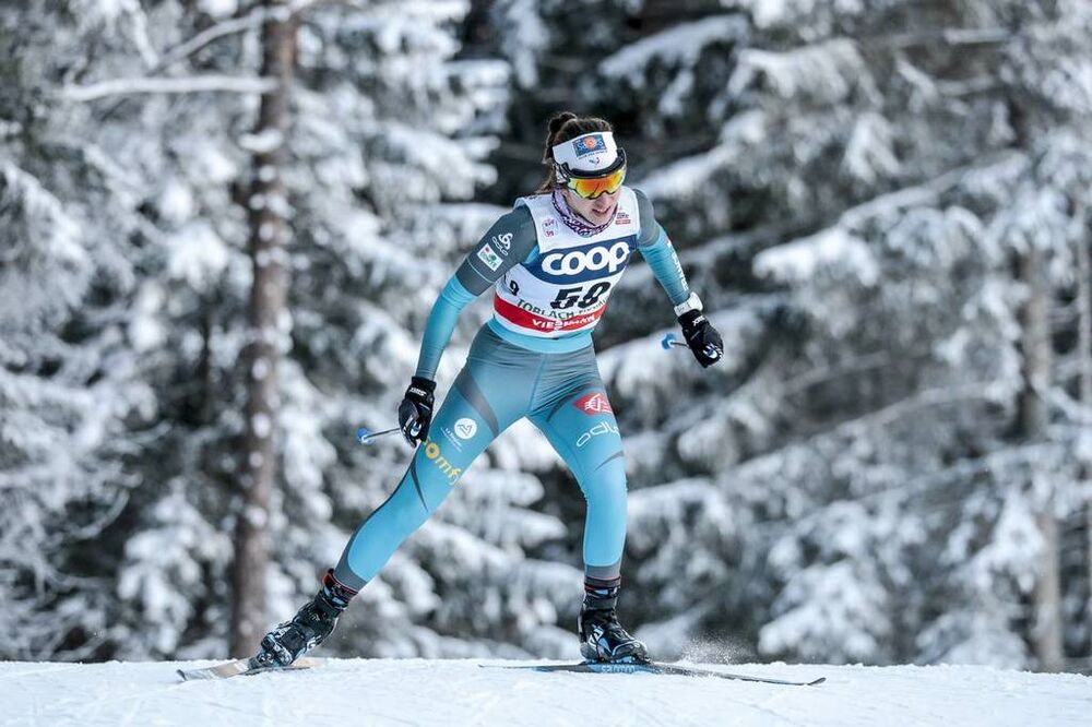 16.12.2017, Toblach, Italy (ITA):Laura Chamiot Maitral (FRA) - FIS world cup cross-country, 10km women, Toblach (ITA). www.nordicfocus.com. © Modica/NordicFocus. Every downloaded picture is fee-liable.