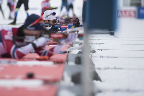 NordicFocus 15.12.2017, Annecy-Le Grand Bornand, France (FRA):Martin Fourcade (FRA) - IBU world cup biathlon, sprint men, Annecy-Le Grand Bornand (FRA). www.nordicfocus.com. © Manzoni/NordicFocus. Every downloaded picture is fee-liable.