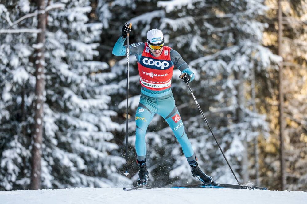 16.12.2017, Toblach, Italy (ITA):Maurice Manificat (FRA) - FIS world cup cross-country, 15km men, Toblach (ITA). www.nordicfocus.com. © Modica/NordicFocus. Every downloaded picture is fee-liable.