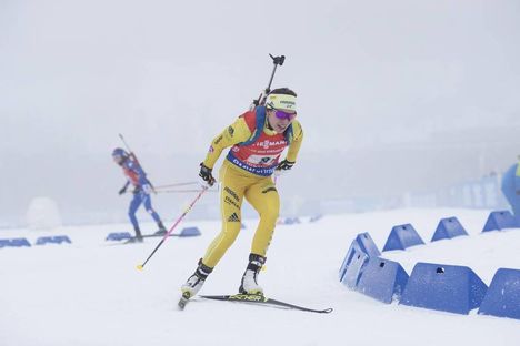 NordicFocus 07.01.2018, Oberhof, Germany (GER):Elisabeth Hoegberg (SWE) - IBU world cup biathlon, relay women, Oberhof (GER). www.nordicfocus.com. © Manzoni/NordicFocus. Every downloaded picture is fee-liable.