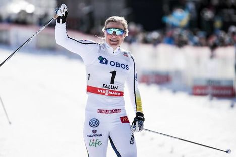 NordicFocus 16.03.2018, Falun Sweden (SWE):Hanna Falk (SWE) - FIS world cup cross-country, individual sprint, Falun (SWE). www.nordicfocus.com. © Modica/NordicFocus. Every downloaded picture is fee-liable.