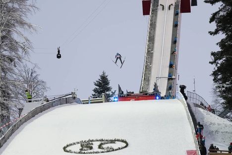 NordicFocus 20.01.2018, Oberstdorf, Germany (GER):Mikhail Nazarov (RUS) - FIS ski flying world championships, individual HS225, Oberstdorf (GER). www.nordicfocus.com. © Rauschendorfer/NordicFocus. Every downloaded picture is fee-liable.