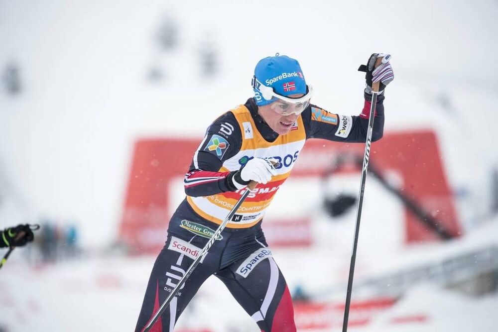 11.03.2018, Oslo, Norway (NOR):Heidi Weng (NOR) - FIS world cup cross-country, mass women, Oslo (NOR). www.nordicfocus.com. © Modica/NordicFocus. Every downloaded picture is fee-liable.
