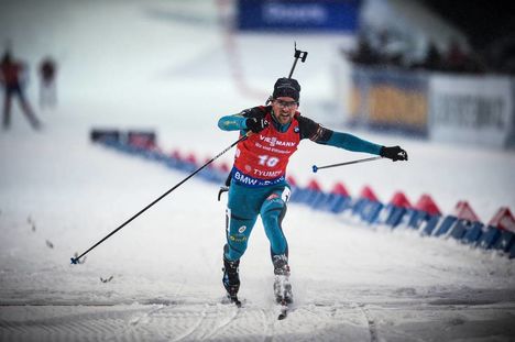 NordicFocus 22.03.2018, Tyumen, Russia (RUS):Simon Desthieux (FRA) - IBU world cup biathlon, sprint men, Tyumen (RUS). www.nordicfocus.com. © Tumashov/NordicFocus. Every downloaded picture is fee-liable.