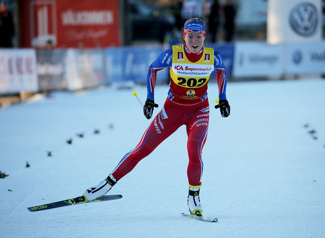 STORTALANGEN Moa Hansson, Landsbro är favorit båda dagarna i Idre-tävlingarna. Här från Bruksvallarna förra helgen. Foto/rights: KJELL-ERIK KRISTIANSEN/KEK-stock