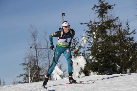 NordicFocus 27.01.2017, Duszniki Zdroj, Poland (POL):Enora Latuilliere (FRA) - IBU Open European championships biathlon, sprint women, Duszniki Zdroj (POL). www.nordicfocus.com. © Manzoni/NordicFocus. Every downloaded picture is fee-liable.