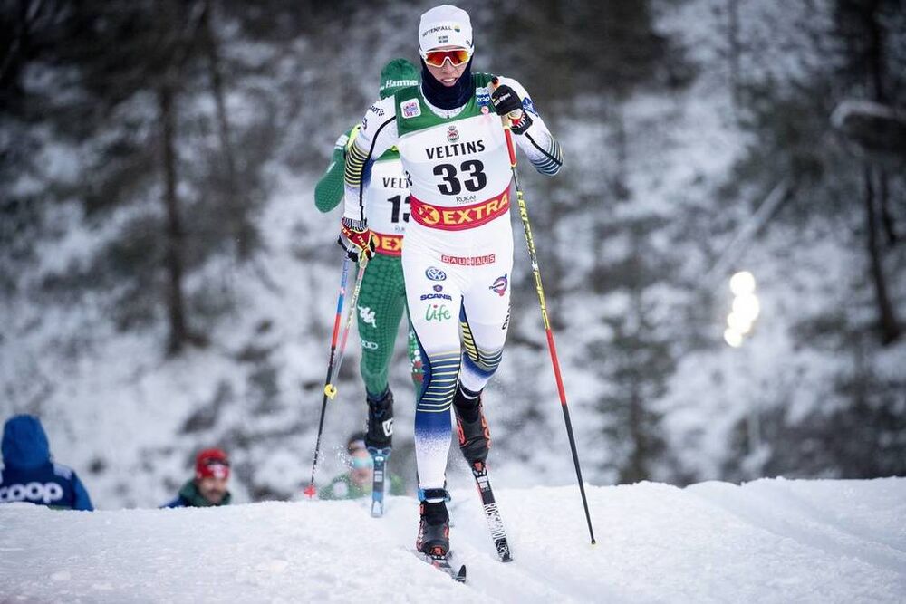 25.11.2018, Ruka, Finland (FIN):Calle Halfvarsson (SWE) - FIS world cup cross-country, 15km men, Ruka (FIN). www.nordicfocus.com. © Modica/NordicFocus. Every downloaded picture is fee-liable.