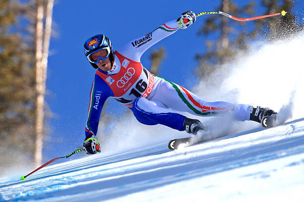 UNITED STATES - DECEMBER 02:  Werner Heel ski racing the downhill event. Beaver Creek, Colorado.  (Photo by Robbie George/National Geographic/Getty Images)