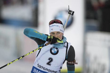 NordicFocus 03.12.2017, Oestersund, Sweden, (SWE):Justine Braisaz (FRA) - IBU world cup biathlon, pursuit women, Oestersund (SWE). www.nordicfocus.com. © Manzoni/NordicFocus. Every downloaded picture is fee-liable.