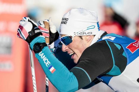 NordicFocus 27.01.2018, Seefeld, Austria (AUT):Lucas Chanavat (FRA) - FIS world cup cross-country, individual sprint, Seefeld (AUT). www.nordicfocus.com. © Modica/NordicFocus. Every downloaded picture is fee-liable.