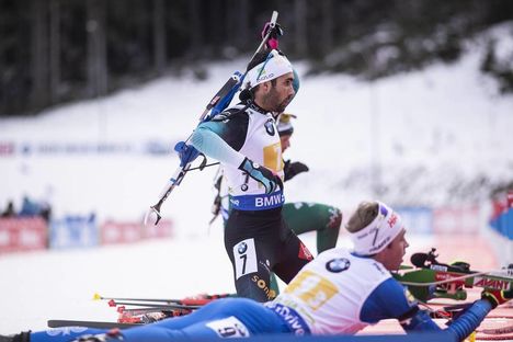 NordicFocus 02.12.2018, Pokljuka, Slovenia (SLO):Martin Fourcade (FRA) - IBU world cup biathlon, relay mixed, Pokljuka (SLO). www.nordicfocus.com. © Manzoni/NordicFocus. Every downloaded picture is fee-liable.