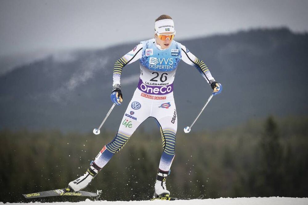 01.12.2018, Lillehammer, Norway (NOR):Ebba Andersson (SWE) - FIS world cup cross-country, pursuit women, Lillehammer (NOR). www.nordicfocus.com. © Modica/NordicFocus. Every downloaded picture is fee-liable.