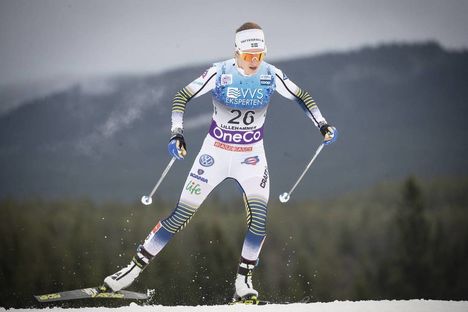NordicFocus 01.12.2018, Lillehammer, Norway (NOR):Ebba Andersson (SWE) - FIS world cup cross-country, pursuit women, Lillehammer (NOR). www.nordicfocus.com. © Modica/NordicFocus. Every downloaded picture is fee-liable.