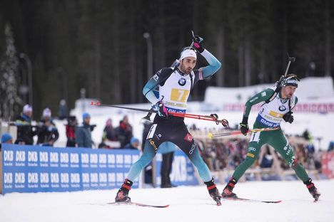 NordicFocus 02.12.2018, Pokljuka, Slovenia (SLO):Martin Fourcade (FRA) - IBU world cup biathlon, relay mixed, Pokljuka (SLO). www.nordicfocus.com. © Manzoni/NordicFocus. Every downloaded picture is fee-liable.